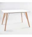 Обеденный стол HELENA WHITE 120x80xH75см, белый