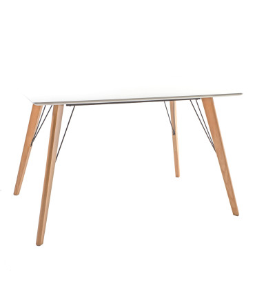 Обеденный стол HELENA WHITE 120x80xH75см, белый