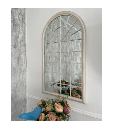 Peegel SECRET GARDEN 75x4xH131cm, antiikvalge metallraam