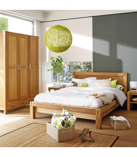 Öökapp/laud CHICAGO NEW, 50x40xH45cm, riiuliga, puit: tammespoon/MDF, värvus: naturaalne, viimistlus: õlitatud