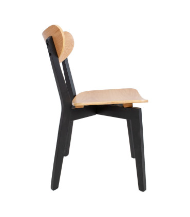 Tool ROXBY tamm/must, 45x55xH79,5cm, tammespoon, puit