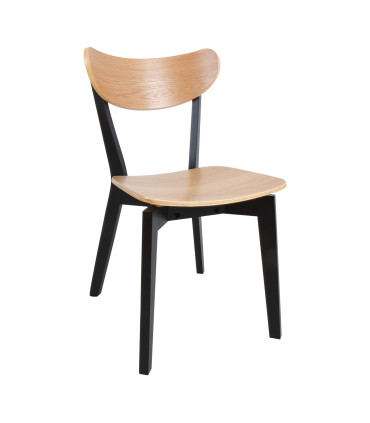 Tool ROXBY tamm/must, 45x55xH79,5cm, tammespoon, puit