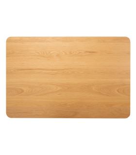 Обеденный стол ROXBY 120x80xH76см, дуб/черный