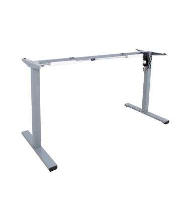 Töölaud ERGO OPTIMAL 1-mootoriga 120x60xH71-116cm, tamm/hõbehall