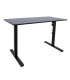 Töölaud ERGO OPTIMAL 1-mootoriga 120x60xH71-116cm, must