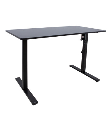 Töölaud ERGO OPTIMAL 1-mootoriga 120x60xH71-116cm, must
