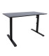 Töölaud ERGO OPTIMAL 1-mootoriga 120x60xH71-116cm, must