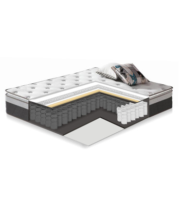 Кровать CHAMBA 160x200см с матрасом HARMONY TOP