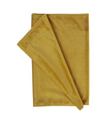 Linik VELVET 43x116cm, sinepikollane, 100% polüester, kangas 317