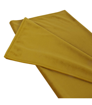 Linik VELVET 43x116cm, sinepikollane, 100% polüester, kangas 317