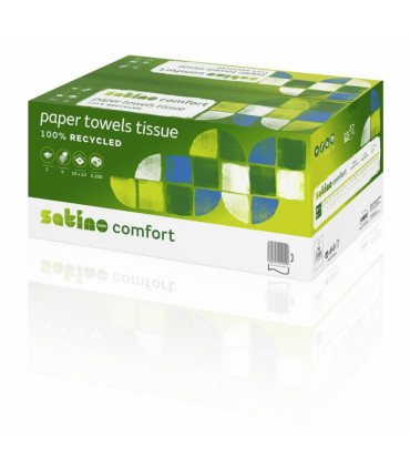 Lehtpaber Comfort/ 2-kihti/ 25x23 cm/ 3200 lehte PT3, Satino by WEPA