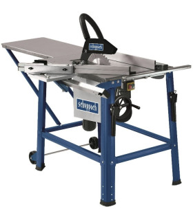 Ehitussaepink HS120, laualaienduse ja liikuva kelguga 230V, Scheppach