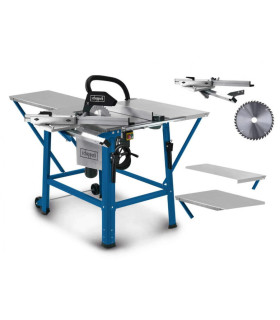 Ehitussaepink TS310 koos liugkelgu, kahe lisalaua ja lisakettaga 400V, Scheppach