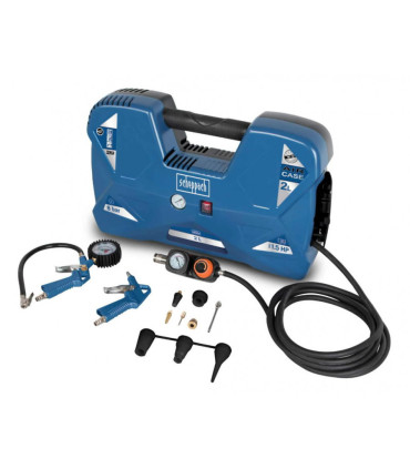 Kompressor Aircase, 2L paagiga + tarvikud õlivaba, Scheppach