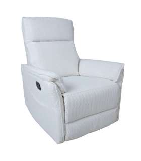 Tugitool GERRY manuaalne recliner 76x92xH101cm, valge