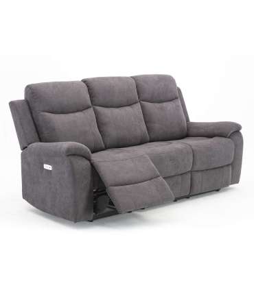 Diivan MILO 3-kohaline elektriline recliner 209x96xH103cm, hall