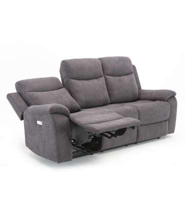 Diivan MILO 3-kohaline elektriline recliner 209x96xH103cm, hall