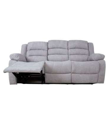 Diivan MALINA 3-kohaline manuaalne recliner, helehall