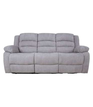 Diivan MALINA 3-kohaline manuaalne recliner, helehall