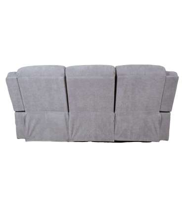 Диван-реклайнер MALINA 3-х местный, светло-серый