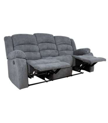 Diivan MALINA 3-kohaline manuaalne recliner, hall