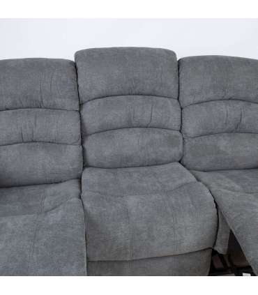 Diivan MALINA 3-kohaline manuaalne recliner, hall