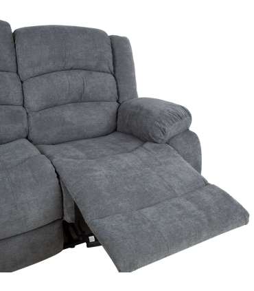 Diivan MALINA 3-kohaline manuaalne recliner, hall