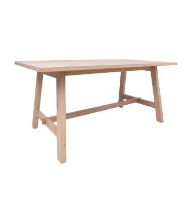 Söögilaud BERGEN 180x95xH75cm, tammespooniga mööbliplaat, puit