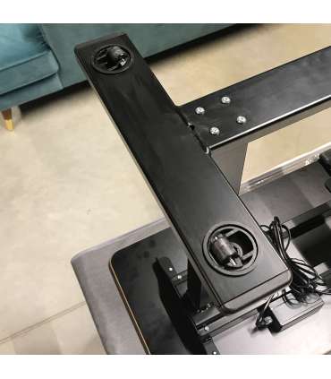 Töölaud ERGO 1-mootoriga 70x40xH65-103cm, must