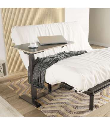 Töölaud ERGO 1-mootoriga 70x40xH65-103cm, must