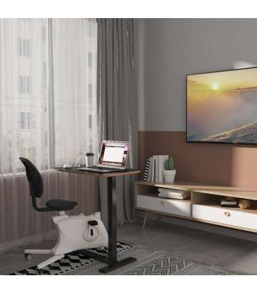 Töölaud ERGO 1-mootoriga 70x40xH65-103cm, must