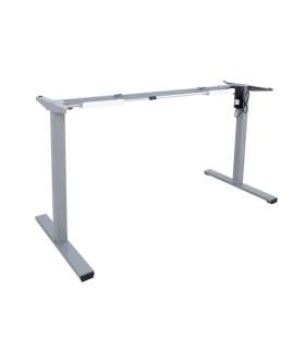 Ножка стола ERGO OPTIMAL с 1 мотором, серебристо серый