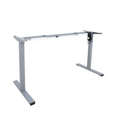 Ножка стола ERGO OPTIMAL с 1 мотором, серебристо серый
