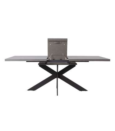 Обеденный стол EDDY 160/200x90xH76см, серый меламин