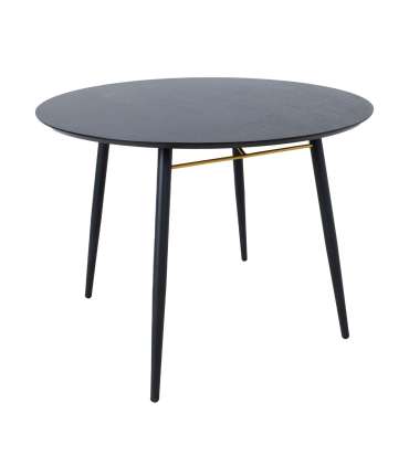 Söögilaud LUXEMBOURG D100xH75cm, must melamiin