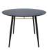 Söögilaud LUXEMBOURG D100xH75cm, must melamiin
