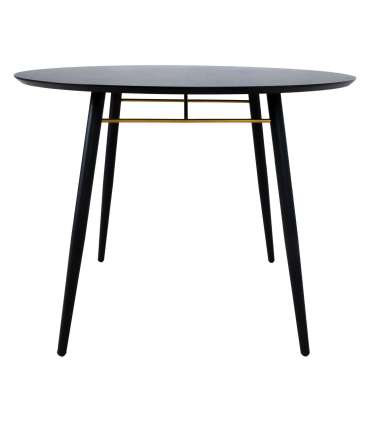 Söögilaud LUXEMBOURG D100xH75cm, must melamiin