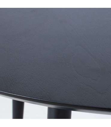 Обеденный стол LUXEMBOURG D100xH75см, черный / медь