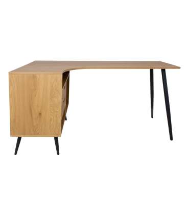 Письменный стол GEORGIA 145x80xH75см, меламин с декором из дуба