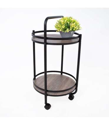 Сервировочная тележка GENOVA D44xH75см, коричневая