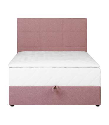 Кровать LEVI 120x200см, с матрасом, розовый