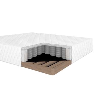 Voodi LENE 160x200cm, madratsiga