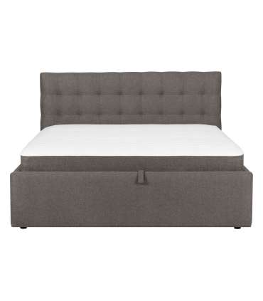 Кровать LEENA 160x200см с матрасом, бежевая