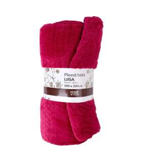 Плед LIISA XL, 200x230см, малиново-красный