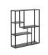 Настенная полка SEAFORD 75x20xH91см, черная