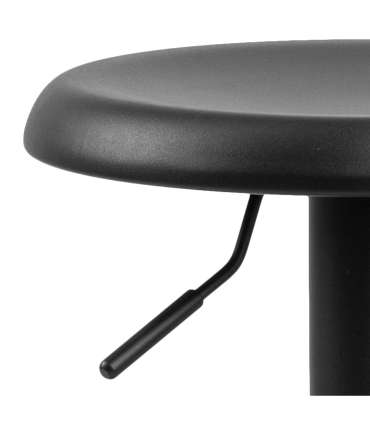 Барный стул FINCH, D40xH80см, сиденье: черный металл, подставка для ног: жесткое порошковое покрытие, черный матовый