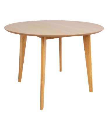 Söögilauakomplekt ROXBY ümar laud D105xH76cm, 4 tooli (AC91520 ), tamm