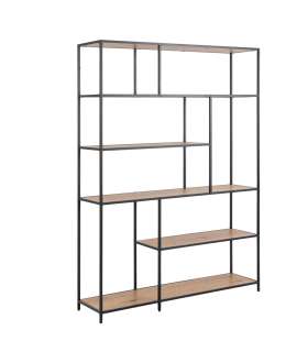 Книжная полка SEAFORD 135x35xH185см, дуб