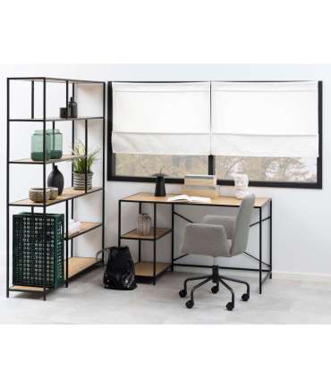 Книжная полка SEAFORD 135x35xH185см, дуб