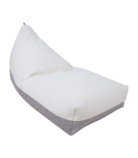 Kott-tool LAMB BAG, 130x80x20/70cm, valge/helehall, 100% polüester, kangas 323/321